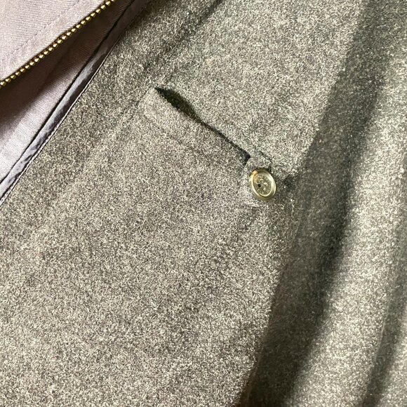 Brooks Brothers Full Zip Jacket Coat Removable Wool Liner XXL Dark Blue - Picture 6 of 11